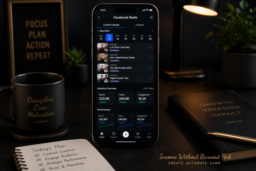 30-day Facebook Reels content calendar setup