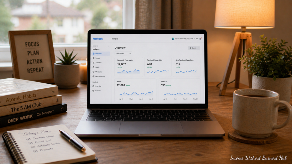 make money on Facebook page setup workspace