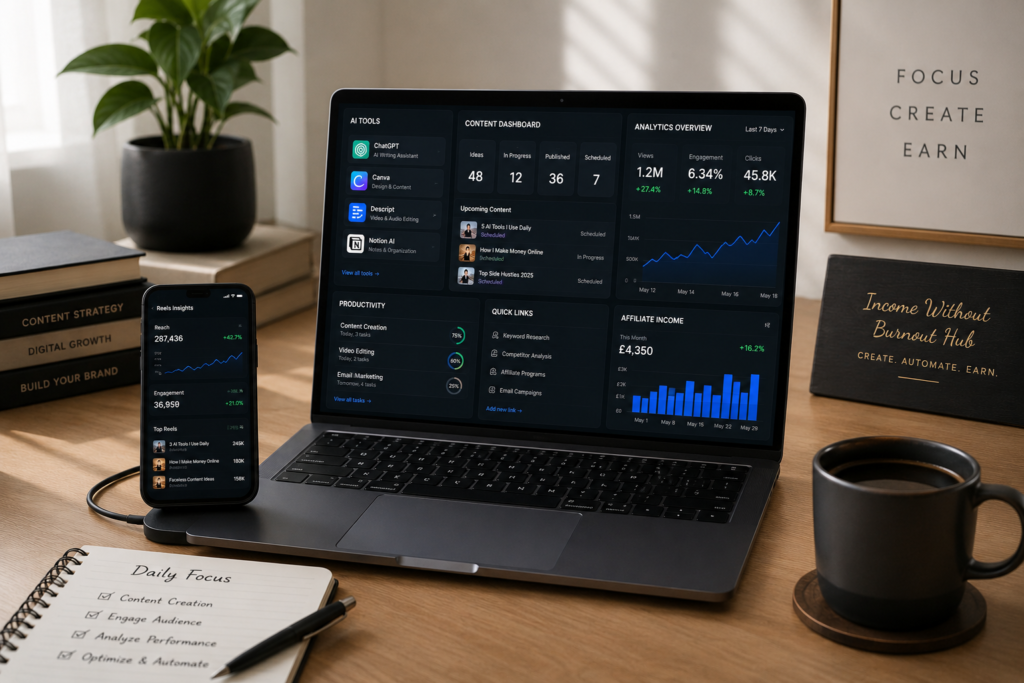 15 AI Side Hustles Anyone Can Start Today using AI tools for blogging, affiliate marketing, content creation and online income